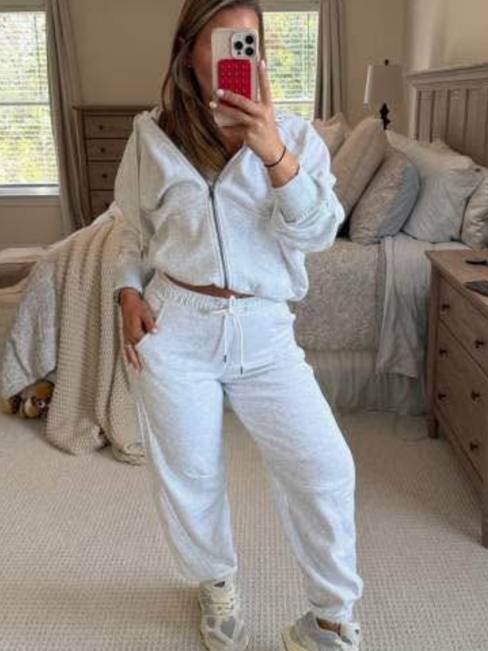 NWT — The Cutest Barrel Leg Sweatpants from Target — Light Heather Gray